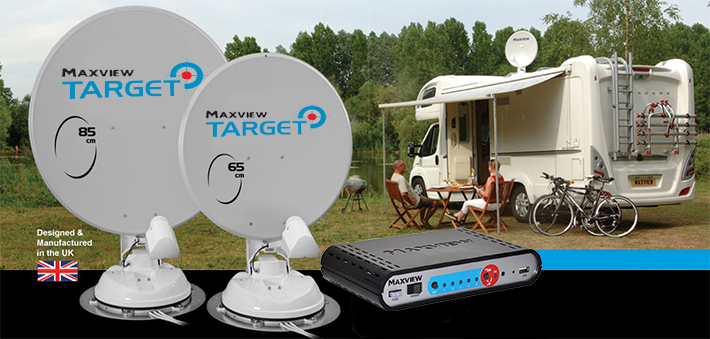 MAXVIEW TARGET FULLY AUTOMATIC SATELLITE SYSTEM top banner